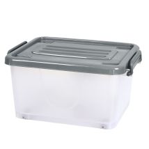 Boîte De Rangement - Je Cherche Une Idee - Transparente - Sur Roulettes - 17 L