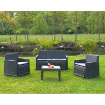 Ipae Progarden – Conjunto de jardín Iseo 4 piezas antracita