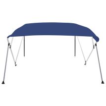 Auvent Bimini À 4 Arceaux Pour Bateau, Design Moderne, Bleu 243x180x137 Cm Oib3717e