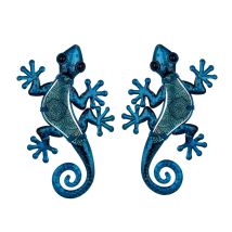 Signes Grimalt Muro Di Figura Animale Adorno Figura Lizards 2 Unità Jardin Azul 13x30x1cm 24973
