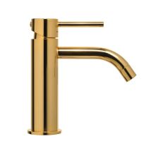 Paffoni - Mezclador Monomando De Lavabo Con Desagüe Automático, Acabado Honey Gold - (lig071hg)