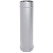 Tubo De Chimenea Coaxial Inox Elemento Recto D. 80/125 0,25 M Ce Estufa De Pellets Made In Italy