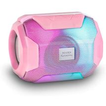 Altavoz Bluetooth RGB 10W - Mars Gaming MSBAX - Conectividad Bluetooth 5.0 - Autonomía 8 horas - Colores: negro, rosa, blanco