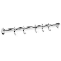 Giannini Mediterraneo Barra 50 Cm Acciaio 5 Ganci