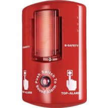 Detector de humo B-SAFETY – Alarma con sirena 100 dB – Luz de destellos LED roja – IP55 – 260mm x 160mm x 75mm