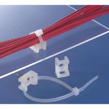 Befestigungssockel Für Kabelbinder 8 Mm Zum Schrauben Und Nieten - Natur