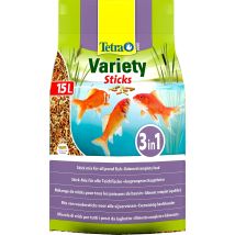 Tetra – Variety Sticks for Pond Fish – 15L, 2120g – Complete Diet with Wheatgerm & Koi Sticks