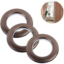 80 Ojales Para Cortinas, Anillos Para Ojales De Cortina Con Clips De 46 Mm De Diámetro Interior, Ideales Para Cortinas De Ventana, Ducha Y Puertas De 