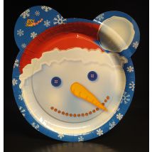 Piatti Carta Monouso Biodegradabili Natale 100 Pz 24 Cm Festa Di Compleanno Bambini