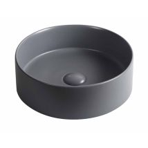 Mosavit Naya Lavabo Encimera Cerámico Satinado Gris Oscuro - Ref: Msv-nayago