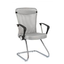 Bizzotto - Poltrona Visitatore 'kingston' Da Ufficio Con Braccioli Ergonomica -grigio