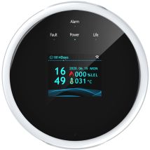 Rilevatore Di Perdite Di Gas Wi-fi E Allarme Antincendio Con Display Lcd, Smart Wi-fi Wall App Control, Tester Di Gas Naturale/gpl, Allarme Di Gas 