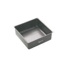 Masterclass Molde Para Tartas De 15 Cm De Profundidad, Sin Ptfe, Pfoa Ni Bpa, Resistente Acero Al Carbono De 1 Mm De Grosor, Molde Cuadrado Pequeño De