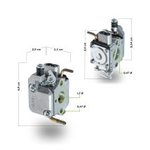 Vergaser 2T 25CCM für Kettensägen – Hochwertiger Kunststoff und Metall – Ideal für Wartung und Reparatur