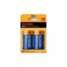 Blisterpackung Mit Kodak Alkaline Max D Lr20 1,5v Batterien - Blisterpackung 2 Batterien