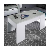 Kit Tavolo Caffè Elevabile 50x100x45/56h Bianco/Cemento – Fores Habitat