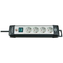 Premium-line Steckdosenleiste Lichtgrau/schwarz (4 Steckdosen Und 1,8 M) Brennenstuhl 1951540100