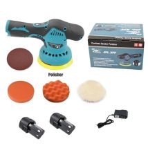 Partenopea Utensili - Lucidatrice Levigatrice Rotorbitale Orbitale 2 Batterie Velocità Elettronica 8pz