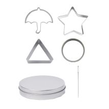 Biscuits Cutters With Storage Can Needle Cookies/sandwich Cutters Candy/chocolate Mold Gaming/handma