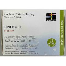 Pastiglie DPD n. 3 per fotometro elettronico – 250pz – Misurazione cloro totale – LOVIBOND