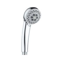 Aloni - Econ Handbrause Duschkopf Kunststoff Chrom Mit 3 Strahlarten Und Anti-kalk-noppen 1/2 Zoll