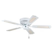 Deko-Elektro – Ceiling Fan White Liane Slimline – 103 cm Diameter – 3 Speeds – 220-240 V – Reversible Blades
