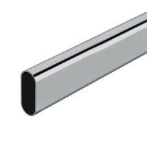 Kleiderstange Oval Chrom 100 cm – Elegante Lösung für Kleiderschränke – Glänzende Oberfläche – Einfache Reinigung