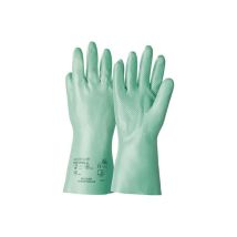 Guante de protección química Tricotril K 836 – Nitrilo y aramida – Longitud 290-310 mm – Espesor 1,7 mm – Color verde