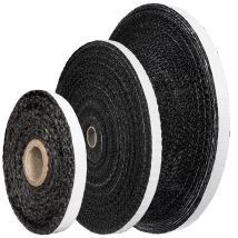 Ofendichtschnur Kamindichtung Selbstklebend Aus Glasfasern, Hitzebeständig Bis 550°c, Schwarz, 10m, 15x3mm, Skd03 - Steigner