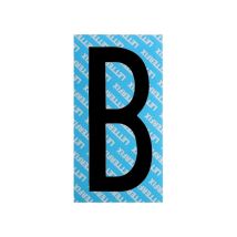 Lettrefix – Numéro de porte – Colormat vinyle noir 60/80 mm – Matières, Numéro de porte