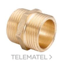Machón macho-macho de latón BSP – Conexión lineal para fontanería y calefacción – Válido para agua y gas – Medidas: 3/8", 1/2", 3/4", 1"