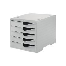 Ablagebox 5 Schubladen Grau/grau Polyl H255xb270xt340 Mm