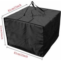 Peny - Cushion Storage Bag - Durable 210d Garden Cushion Storage Bag, Zippered Outdoor Cushion Storage Cover With Handles And Capacity 81 X 81 X 61 Cm