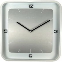 Nextime - 3518wi Reloj De Mesa O Pared Reloj De Cuarzo Plaza Blanco
