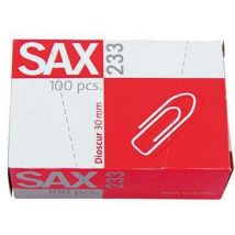 Sax Büroklammer 1-233-00 30mm Verzinkt 100 St./pack.