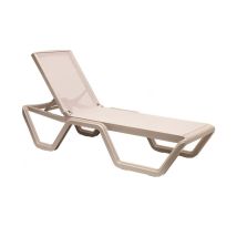 Scab Design - Lettino Prendisole Pieghevole Da Spiaggia Piscina Giardino Vela Scab - Colore: Tortora - Tortora