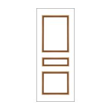 Nordlinger – Kit de molduras para puertas – 80 x 60 cm, 20 x 60 cm, 50 x 60 cm – Pack de 3