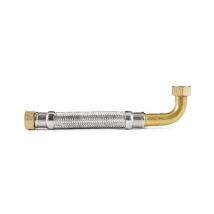 Flexible Sanitaire/chauffage Coudé Inox Øintér.25 Mm - Femelle/femelle 1" - 300 Mm - Extra Twist - Tucai