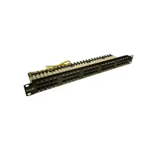 100-464 50-port Rj45-telefonpanel 3 Paare 1u Schwarz - Excel