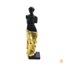 [gebraucht] B-ware Kare Dekofigur Statue Figur Classic Beauty Kunststein Schwarz Gold Handbemalt