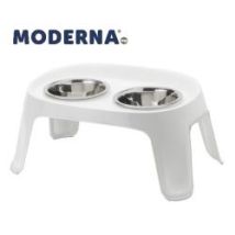 Moderna – Skybar Cat Bowl – Stainless Steel Bowls – Non-Slip Rubber Feet – BPA-Free Plastic