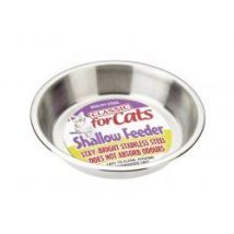 Classic – Stainless Steel Shallow Cat Feeder – 155 mm Diameter – 500 ml Capacity