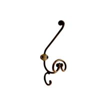 Perchero de pared antiguo 75x205 mm latón – Gancho de abrigo