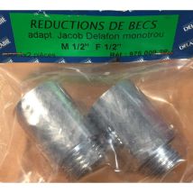 Delabie - 975000.2p - Spout Reduction - Adaptater J. Delafon Single Hole Mf1/2 (2pcs) - Chrome