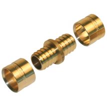 Centrale Brico Messing-Schiebemuffe D.12 für PER-Schläuche – 1,8cm – 3,6cm – 4,7cm – 0,03kg