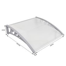 Skecten Marquesina Para Puertas Ventanas Toldo Refugio De Nieve, Porche Delantero, Sombra Exterior, Techo, Hecho En Cubierta De Policarbonato 60x100cm