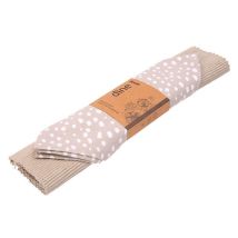 Dexam - Sintra Recycled Cotton Spotted Napkin And Placemat Set Stone