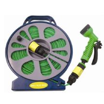 Hamble Distribution - 50ft (15m) Flat Garden Hose With Spray Nozzle