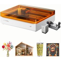 Xtool M2 10w Graveur Laser, Double Caméra Intégrée, Sécurité De Class 1, Machine De Gravure Laser Pour Bois, Acrylique, Stickers Diy Et Cadeaux 