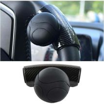 Bouton De Rappel Rotatif 360° Pour Volant Automobile – Spinner En Silicone Universel Noir, Compatible Avec Voitures, Camions, Remorques Et Bateaux